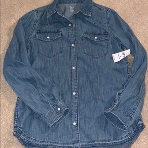 NEW!! Denim button up